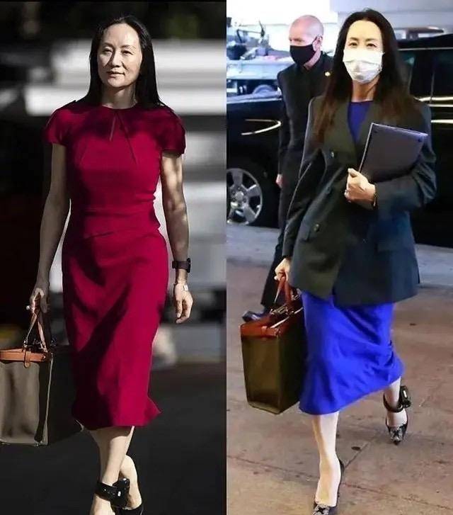 优雅穿搭还得看孟晚舟！简约穿衣不花哨展现中年女性时髦范儿(图5)